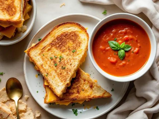 Grilled Cheese with Tomato Soup
